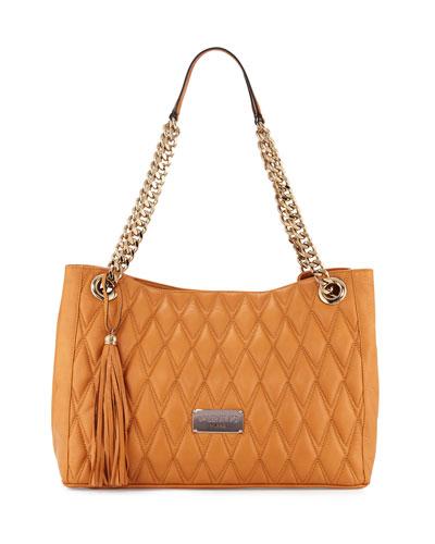 Verra D Quilted Leather Tote Bag,
