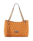 Verra D Quilted Leather Tote Bag,