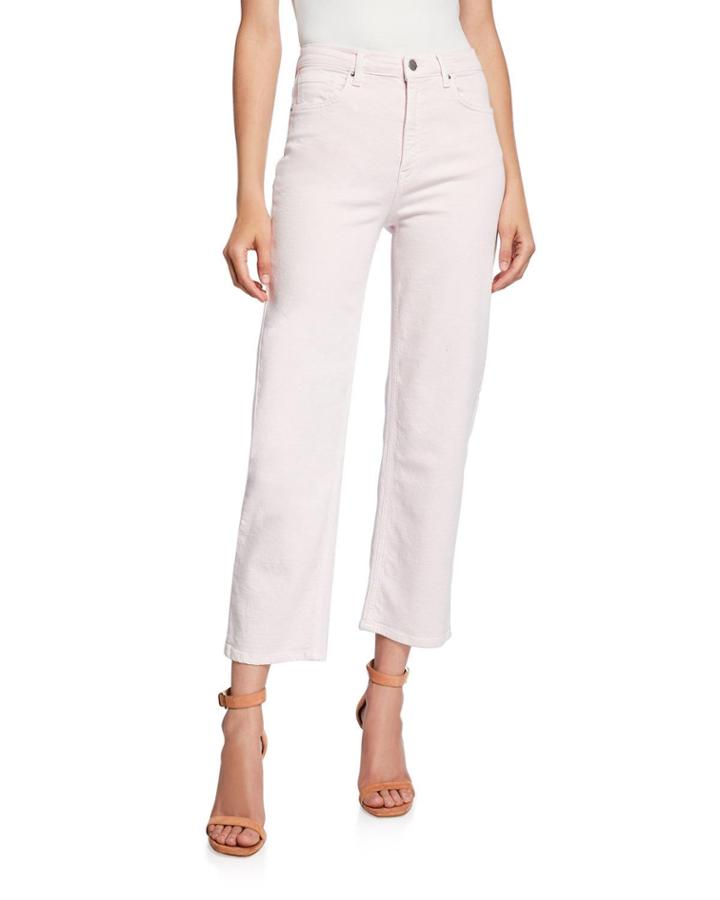 Dominica Cropped Straight-leg Pants