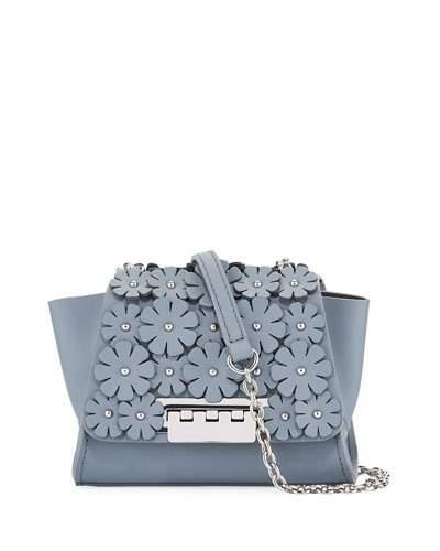 Eartha Mini Leather Floral Crossbody Bag,