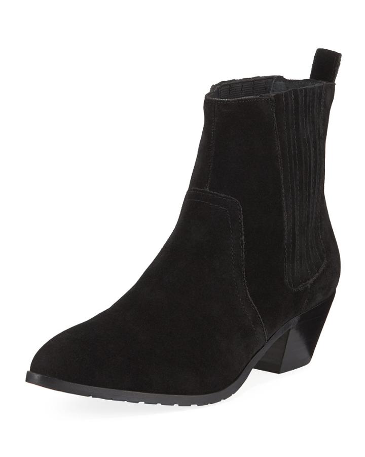 Donis Oiled Suede Western Booties