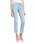 Le High Pearl Straight-leg Cropped Jeans