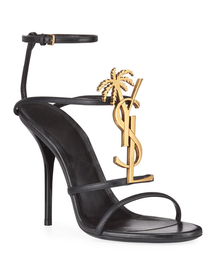 Cassandra Leather Ysl Palm Tree