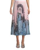 Urban-print Pleated