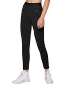 High-waist Ponte Faux-leather Pants