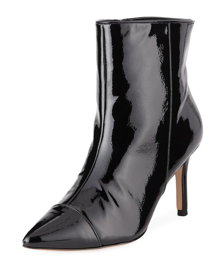 Miriam Patent Faux-leather Boots