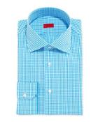 Gingham Dress Shirt, Turquoise