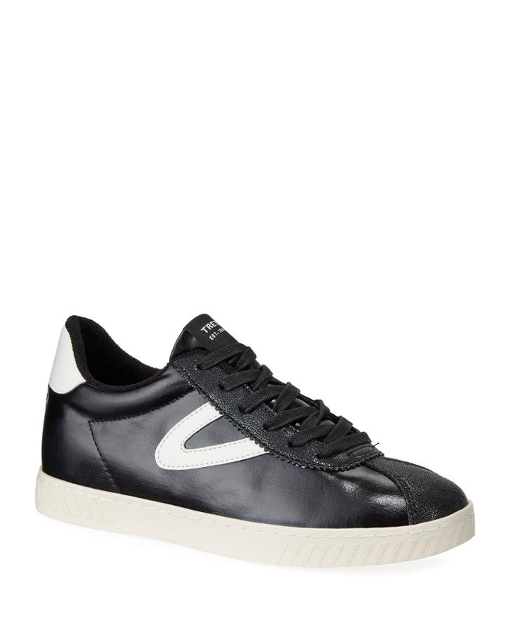 Callie Two-tone Leather Low-top