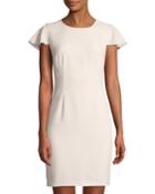 Ruffled Cap-sleeve