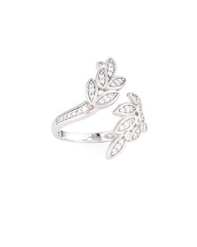 Sonoma Pave Diamond Leaf Ring, 0.28tcw,