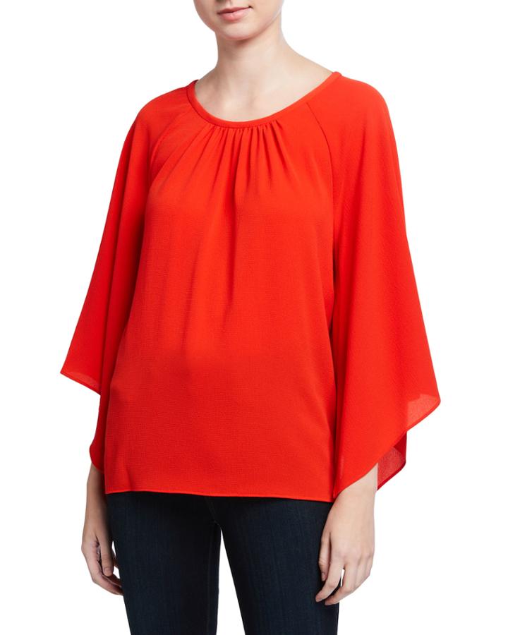 Kimono-sleeve Blouse