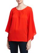 Kimono-sleeve Blouse