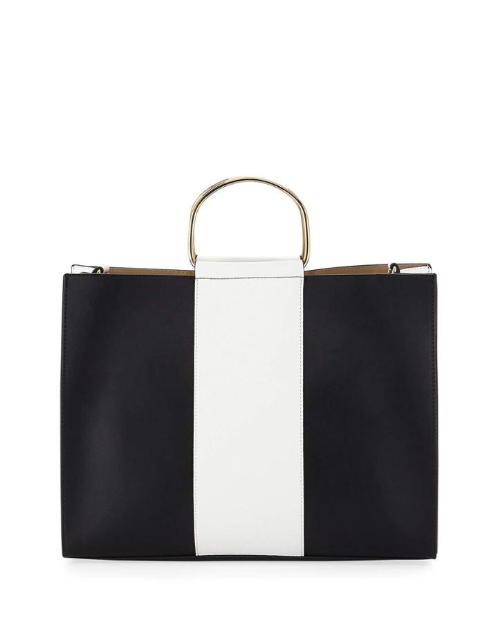 Pace Colorblock Faux-leather Tote Bag