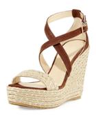 Portia Crisscross Espadrille Wedge Sandal,