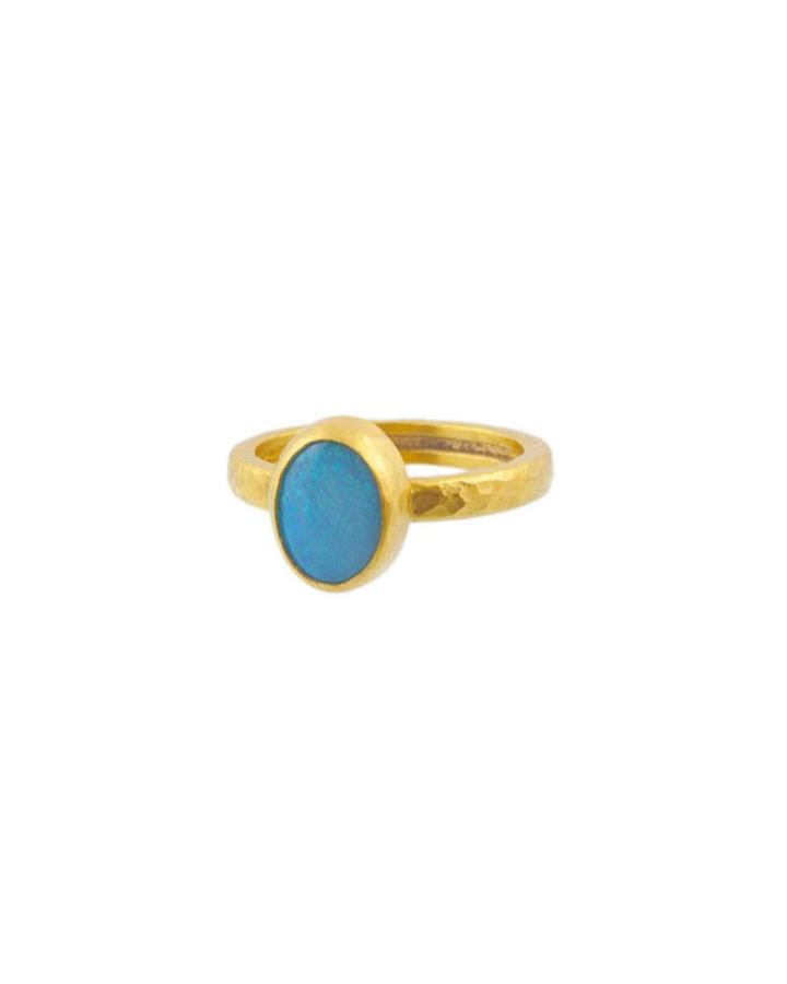 Amulet 24k Opal Oval Ring,
