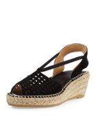 Corrine Suede Espadrille Wedge
