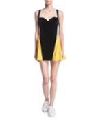 Sweetheart Side-pleat Velveteen