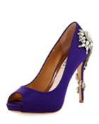 Royal Satin Embellished Pumps