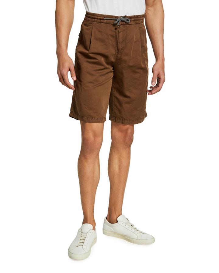 Men's Gabardine Linen-blend Bermuda