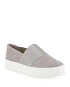 Ward Mixed Leather Slip-on