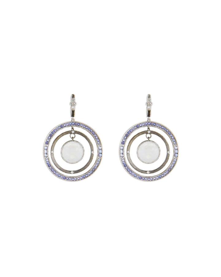 Encore Floating Stone Drop Earrings