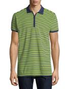 Piqu&eacute; Striped Polo