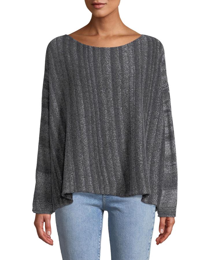 Slim Sideways-knit Boxy
