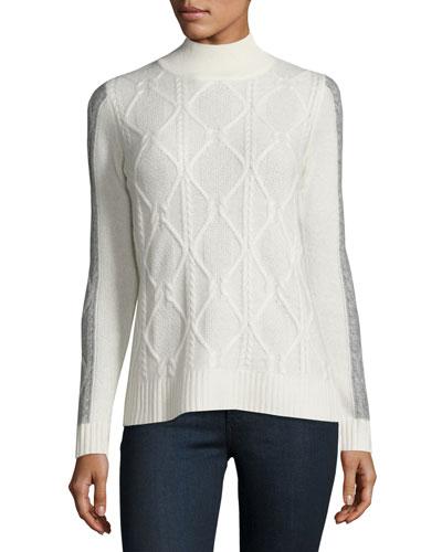 Cashmere Cable-knit Turtleneck