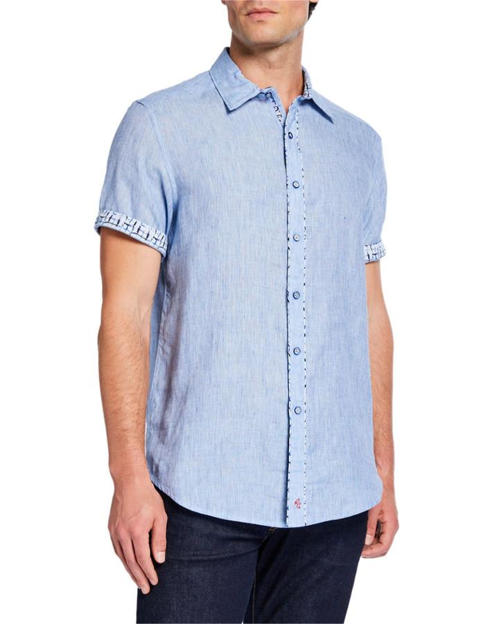 Men's Classic-fit Gills Chambray Short-sleeve