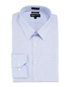Men's Slim-fit Twill Horizontal Pattern Dress