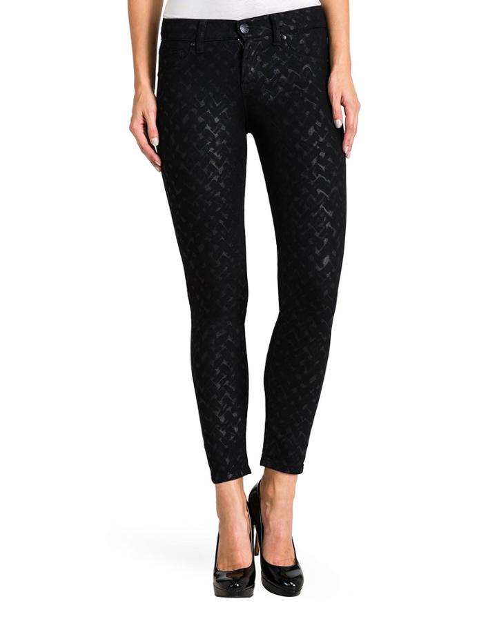 Coated Stretch Denim Cigarette Premium Jeans