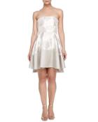 Strapless Fit-and-flare Dress, French Vanilla