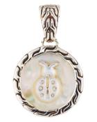 Mother-of-pearl Carved Bug Pendant Enhancer