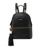Lynn Pebble Leather Backpack With Tassel