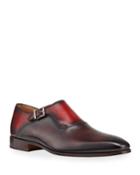 Men's Fay Leather Monk Dress