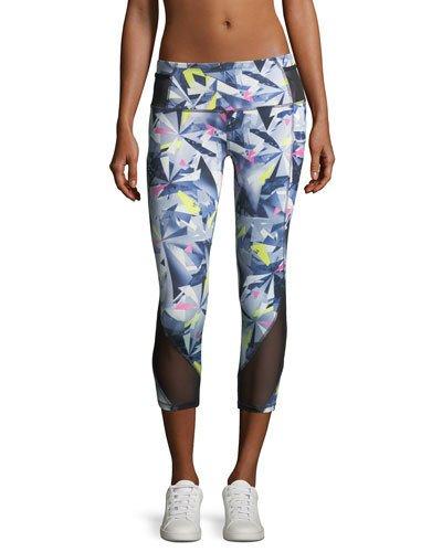 Shirred Waistband-pocket Capri Performance