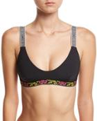 Deneuve Embroidered-trim
