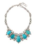 Turquoise Statement Necklace W/ Aquamarine