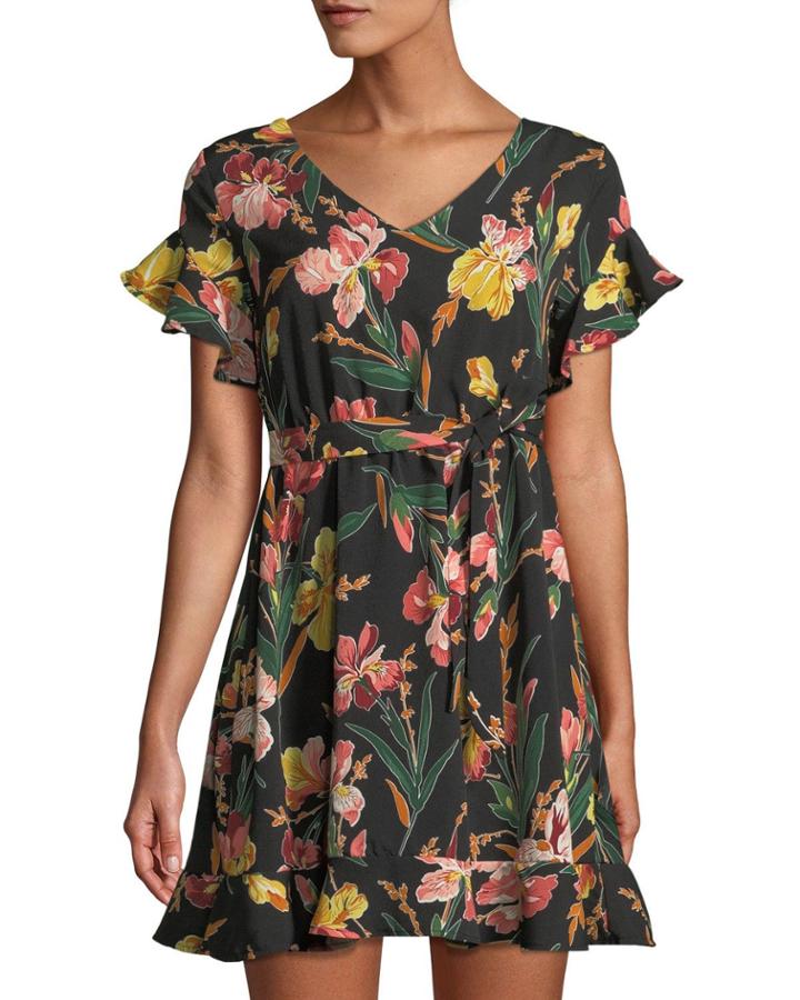 Kira Floral Tie-waist