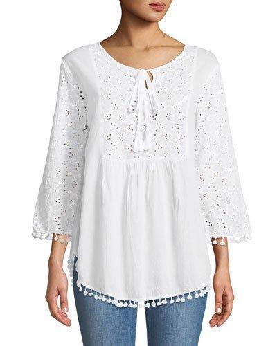 Cypriati Pompom Trim Tunic