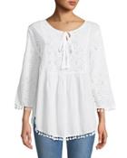 Cypriati Pompom Trim Tunic