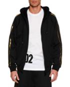 Men's Metallic Side-stripe Track Jacket