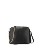 Miky Large Saffiano Leather Dome Crossbody Bag