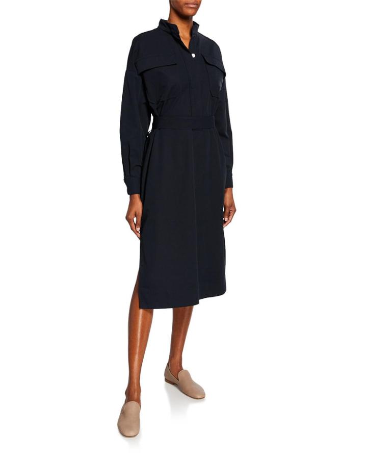 Utilitarian Cotton Midi
