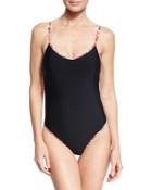 Bahia Strappy-back One-piece Swimsuit, Black
