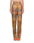 High-waist Paisley-print