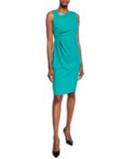 Asymmetric-neck Side Ruched
