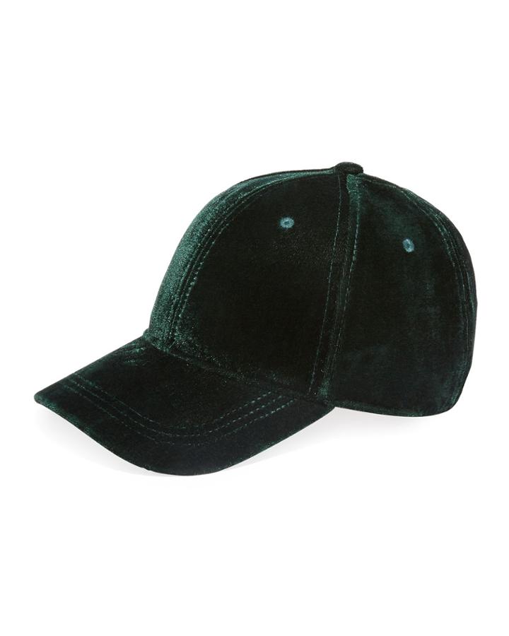 Vintage Vibe Velvet Baseball Cap