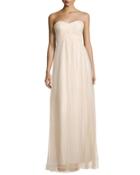 Empire-waist Strapless Tulle Gown,