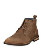 Monty Leather Lace-up Boot, Brown